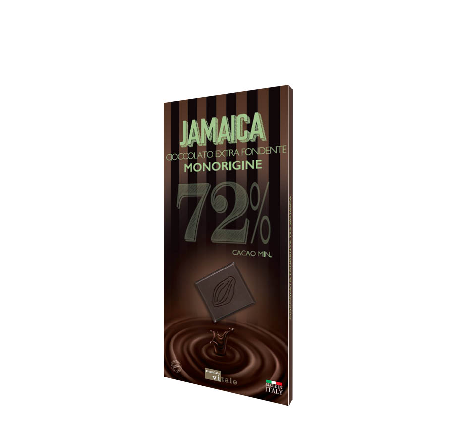 Tavoletta cioccolata extra fondente Jamaica 72% Tavoletta cioccolato al 72%