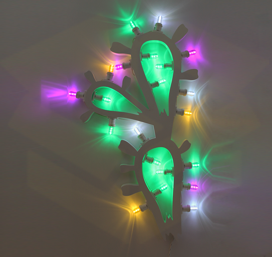 Luminaria fico d india da parete pugliapackshop.com accesa in vendita