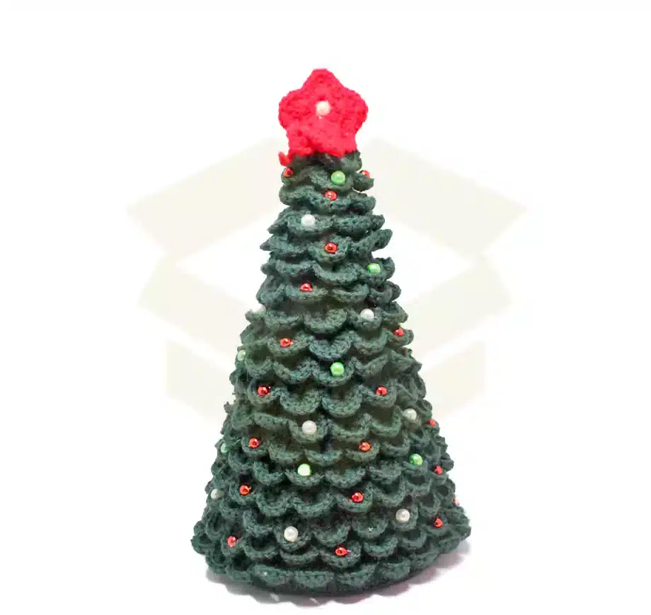 Albero di natale all'uncinetto 30 cm color verde puglia pack shop Albero di natale all'uncinetto 30 cm color verde puglia pack shop